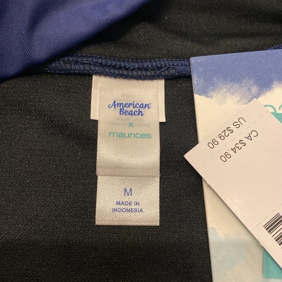 American Beach x Maurices Swim Bottom - Navy Blue - NWT - Picture 5 of 9